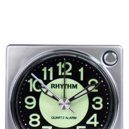 นาฬิกาปลุก RHYTHM CRE823NR19 2.5 นิ้ว สีเงิน_2