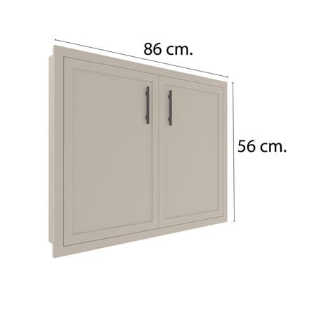 บานใต้เตา MJ SLIM SHAKER 86x56 ซม. ฺสี BEIGE_3