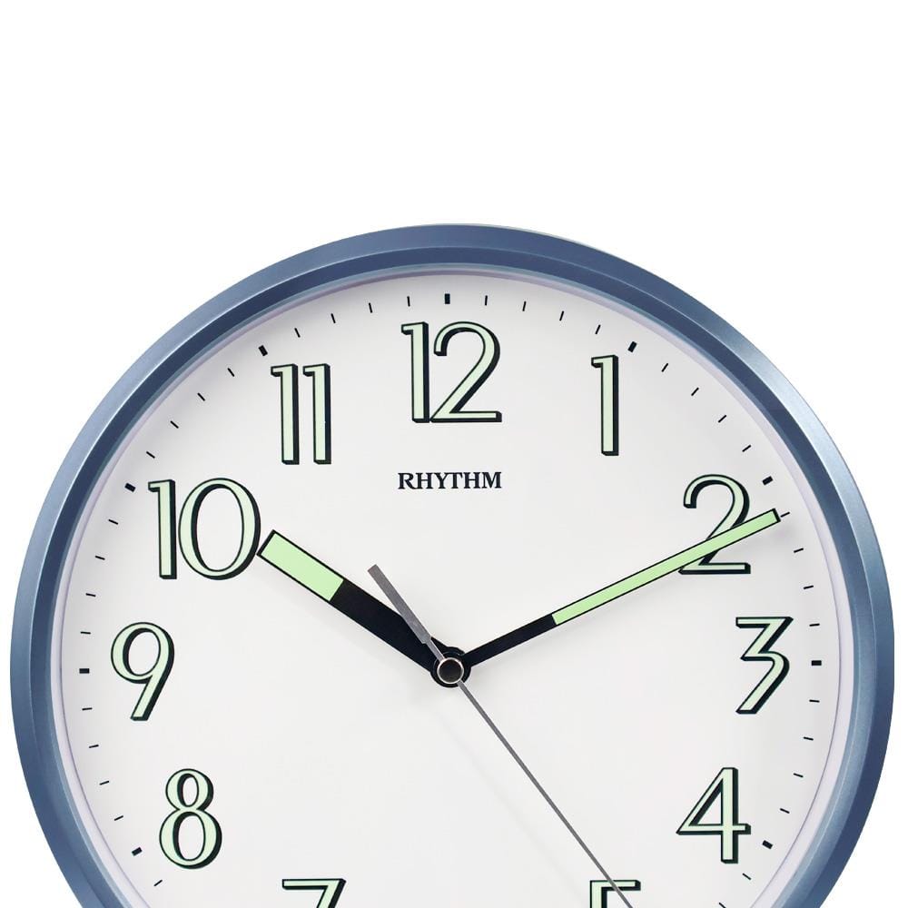 นาฬิกาแขวน RHYTHM CMG727NR04 9.5 นิ้ว สีฟ้า