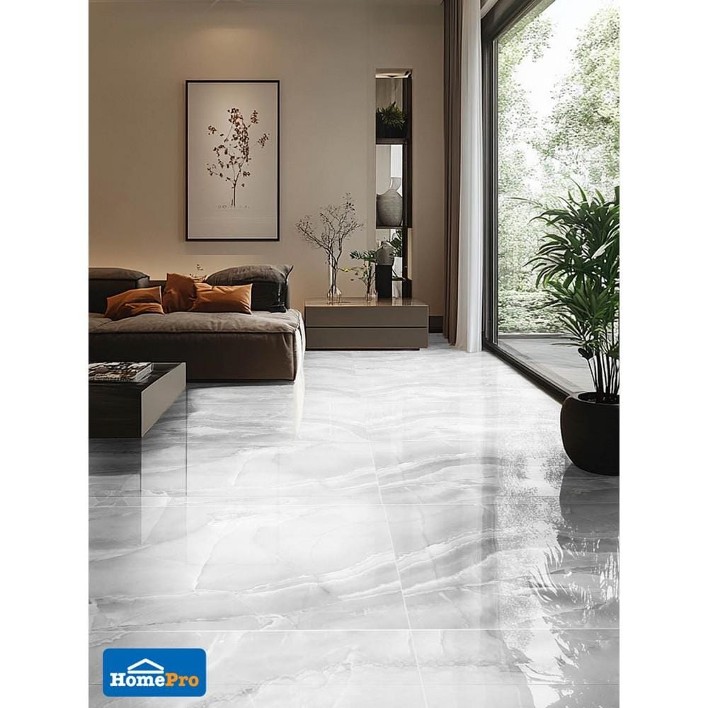 กระเบื้องพื้นพอร์ซเลน 80x160 ซม. DURAGRES เวโรน่า เทา A 2.56 ตร.ม.