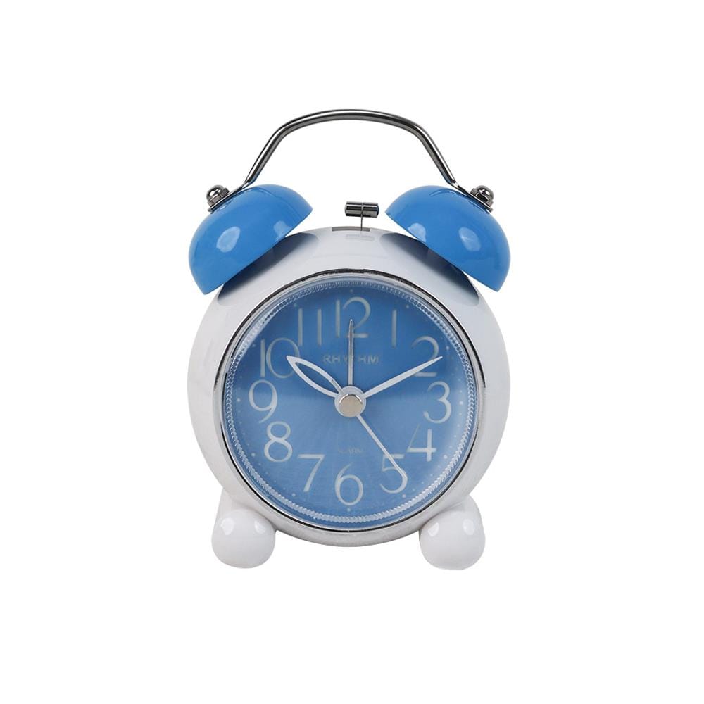 นาฬิกาปลุก RHYTHM CRA860NR04 4.5 นิ้ว สีฟ้า