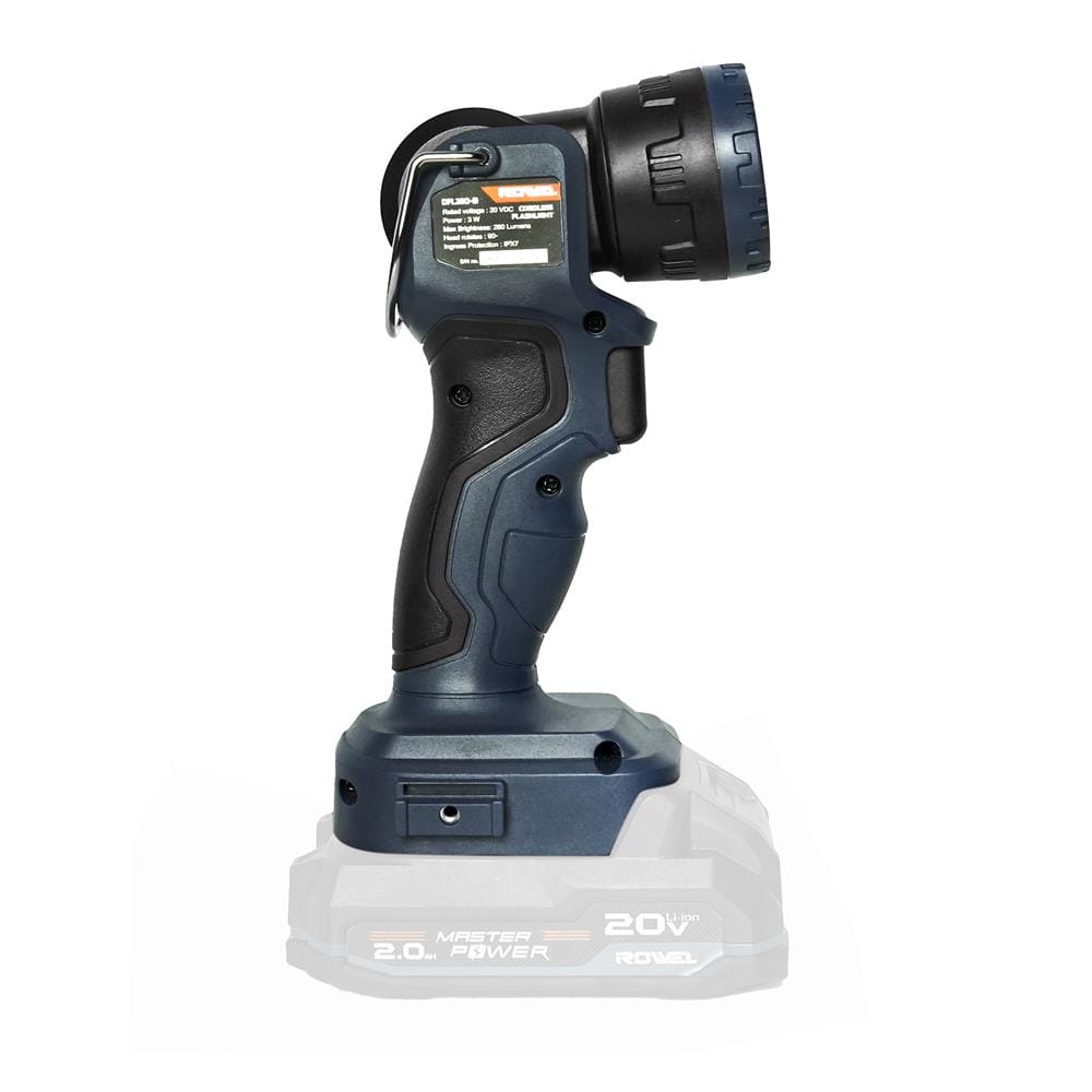 ไฟฉาย LED ไร้สาย (เฉพาะตัวเครื่อง) ROWEL DFL280-B 20 โวลต์