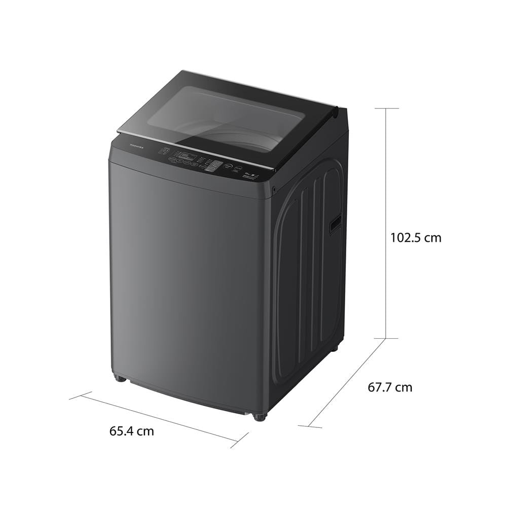 เครื่องซักผ้าฝาบน TOSHIBA AW-DUHN2000QT(SG) 19 กก. 630 RPM อินเวอร์เตอร์ สีเทา