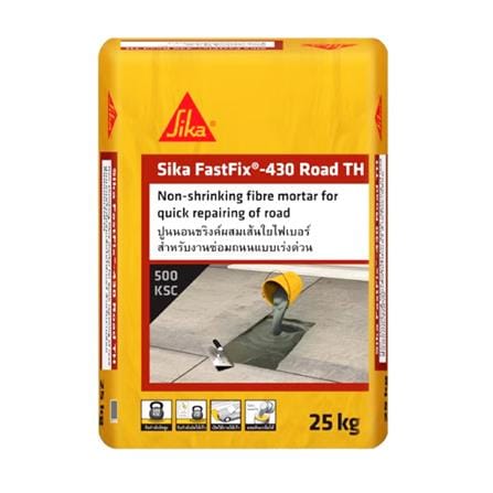 ซีเมนต์งานซ่อมถนนแบบเร่งด่วน SIKA FASTFIX430 25 กก. สีเทา_0