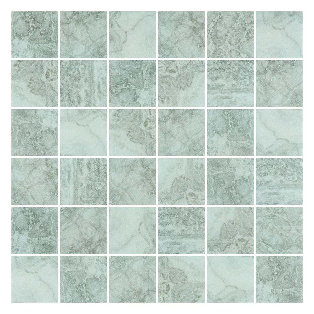 โมเสคพอร์ซเลน 30x30 ซม. TARA OCEAN MIST GREY