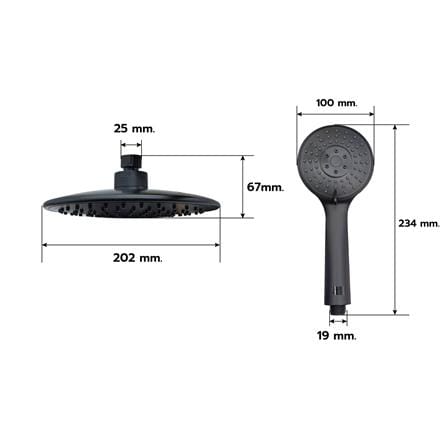 ฝักบัว RAIN SHOWER LUZERN T-9200B/T_7