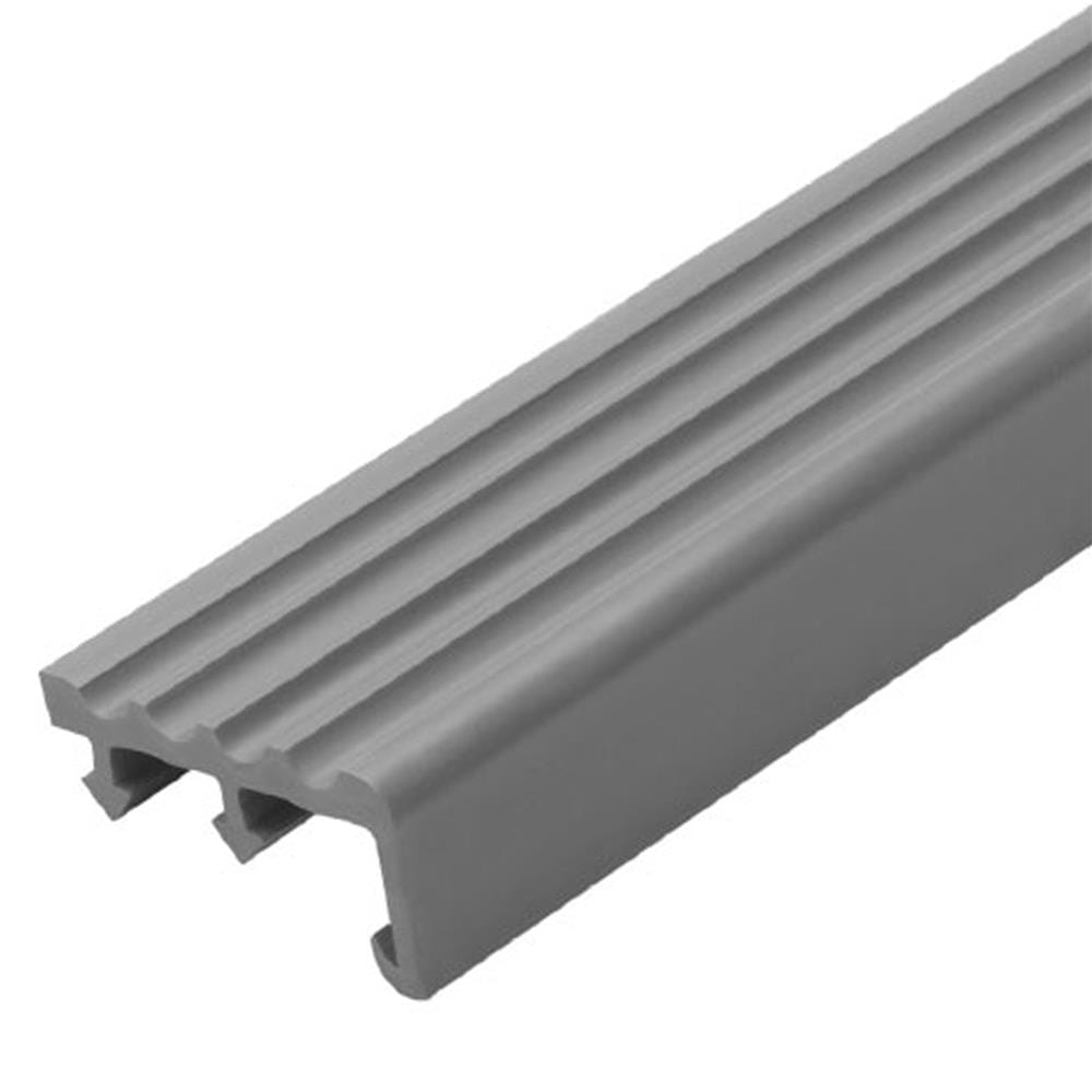 จมูกบันได PVC PPSI SN 452412 สีเทาแก่ 2.4 ม.