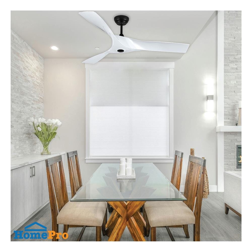 พัดลมไม่มีโคมไฟ CARINI DENO-48 WH 52 นิ้ว สีดำ/ขาว