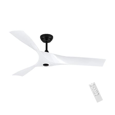 พัดลมไม่มีโคมไฟ CARINI DENO-48 WH 52 นิ้ว สีดำ/ขาว