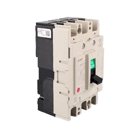 เซอร์กิตเบรกเกอร์ 3 โพล 3 เฟส MITSUBISHI NF63HV 63 แอมป์ 10 KA 380 โวลต์_1