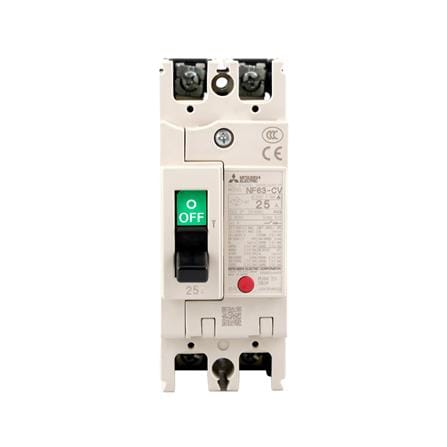 เซอร์กิตเบรกเกอร์ 2 โพล 1 เฟส MITSUBISHI NF63CV 25 แอมป์ 7.5 KA 230 โวลต์_0
