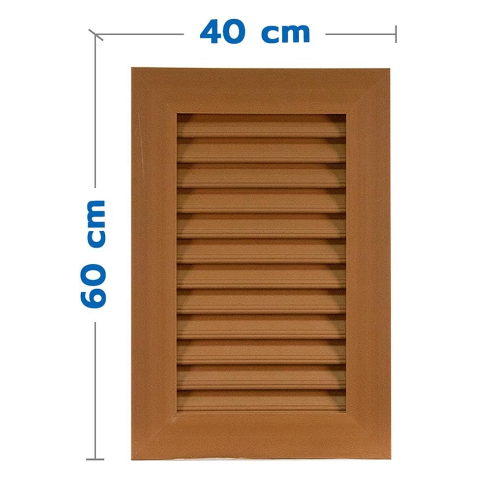 ช่องระบายอากาศแนวตั้ง WT 40x60 ซม. สีสัก