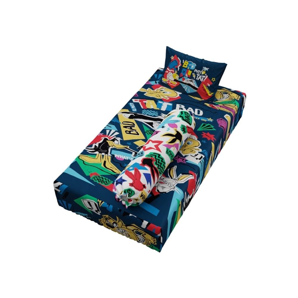 ชุดผ้าปูที่นอน 3.5 ฟุต (จำนวน 3 ชิ้น) PREMIER SATIN LOONEY TUNES FJ009
