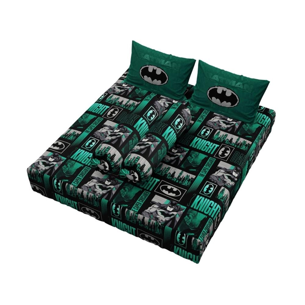 ชุดผ้าปูที่นอน 5 ฟุต (จำนวน 5 ชิ้น) PREMIER SATIN BATMAN FJ004