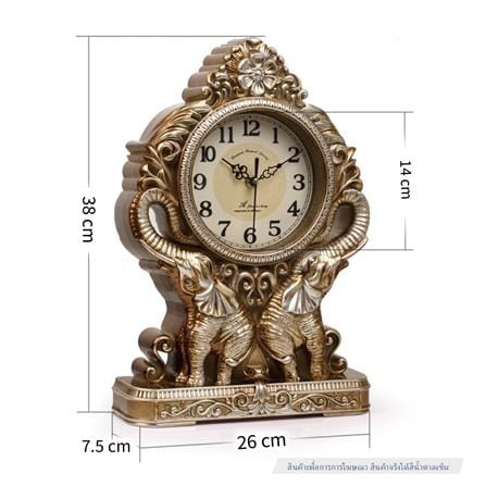 นาฬิกาตั้งโต๊ะ INTERY CT027C009_02 14.96 นิ้ว สีน้ำตาลเข้ม_2