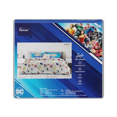 ชุดผ้าปูที่นอน 6 ฟุต (จำนวน 5 ชิ้น) PREMIER SATIN JUSTICE LEAGUE FJ003_4