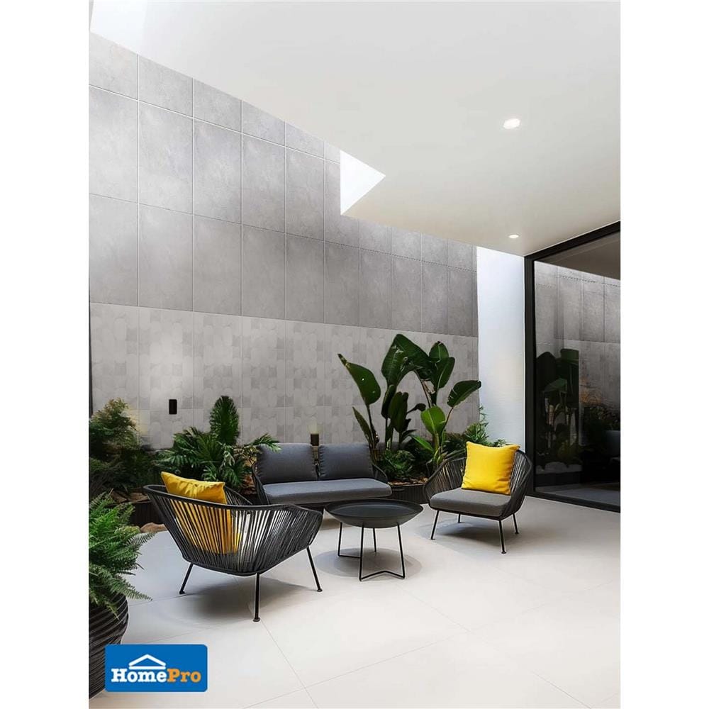 กระเบื้องผนัง 30x60 ซม. DURAGRES ทาร์ทูโฟ เกรย์ A 0.9 ตร.ม.