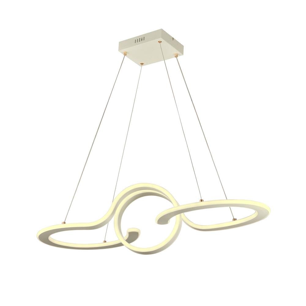 ไฟช่อ LED CARINI H6146 60 วัตต์ DAYLIGHT/COOL WHITE/WARM WHITE สีขาว/เงิน 1 หัว