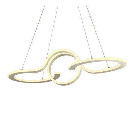 ไฟช่อ LED CARINI H6146 60 วัตต์ DAYLIGHT/COOL WHITE/WARM WHITE สีขาว/เงิน 1 หัว_1