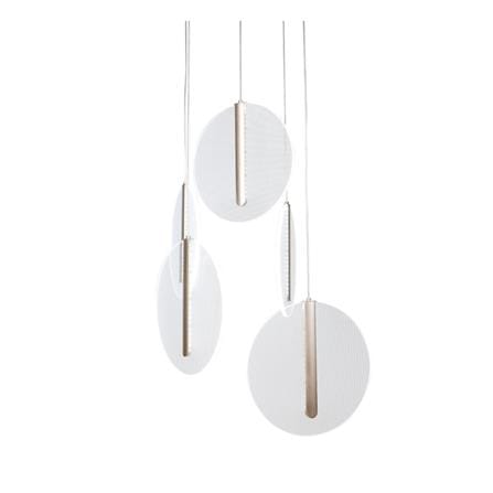 ไฟช่อ LED CARINI MD088-3669-5 30 วัตต์ DAYLIGHT/COOL WHITE/WARM WHITE สีทอง/ขาว 5 หัว_1