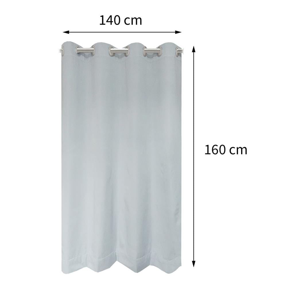 ผ้าม่าน EYELET HOME LIVING STYLE TIME UV 140X160 ซม. สีเทา