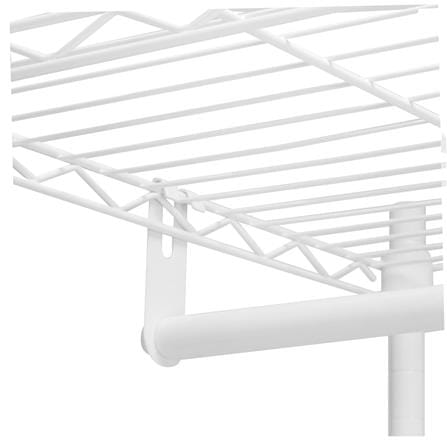 โครงตู้ราวแขวน 2 ชั้นวาง PLIM PEARL 90X45X180 ซม._3