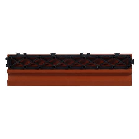 ตัวจบทางเท้า WPC ลายตรง SPRING 30X7.5 ซม. สีน้ำตาลแดง_2