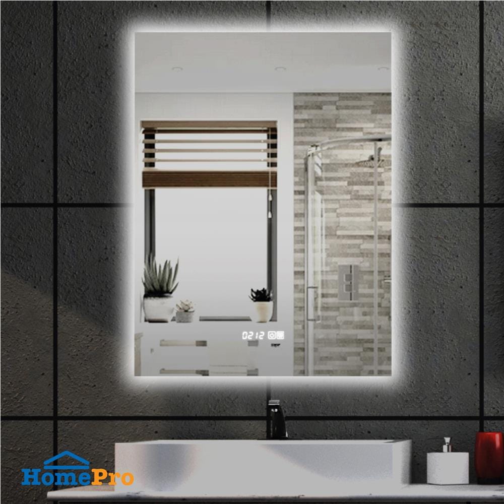 กระจกเงาตกแต่ง LED WSP MLD3-1 60x80 ซม. สีเงิน