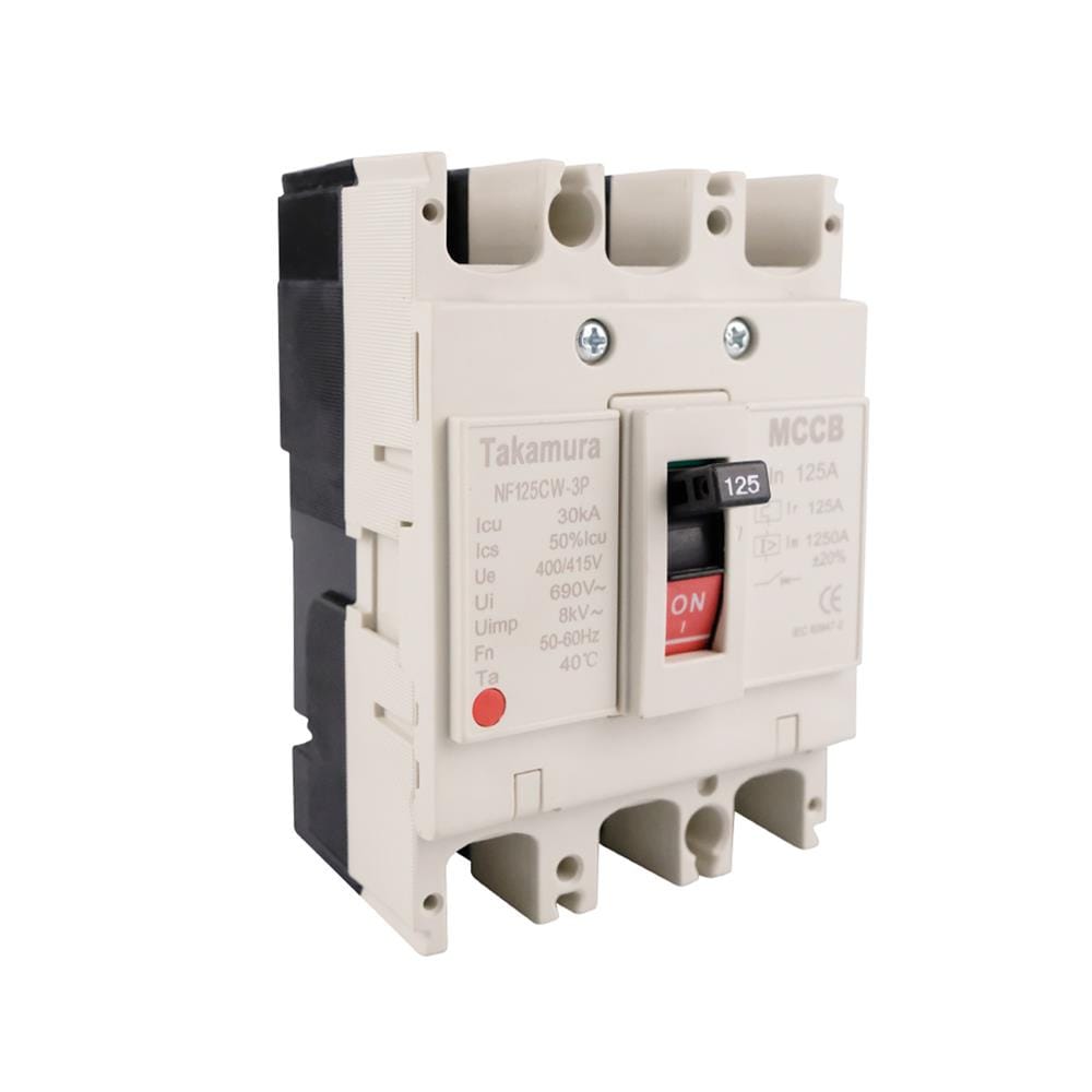 เซอร์กิตเบรกเกอร์ 3 โพล 3 เฟส TAKAMURA TNF125CW 125 แอมป์ 10 KA 380V