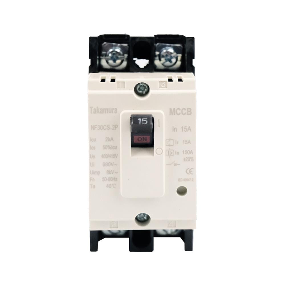 เซอร์กิตเบรกเกอร์ 2 โพล 1 เฟส TAKAMURA TNF30CS 15 แอมป์ 2.5 KA 220V