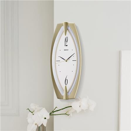 นาฬิกาแขวน SEIKO CLOCKS QXA342T 17.9X7.3 นิ้ว สีทอง_3