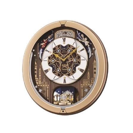 นาฬิกาแขวน SEIKO CLOCKS QXM350G 17.4X15.9 นิ้ว สีน้ำตาล_0