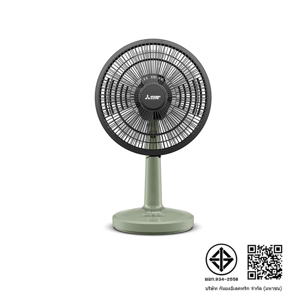 พัดลมตั้งโต๊ะ 12 นิ้ว MITSUBISHI D12A-GB CM-GR สีเขียว