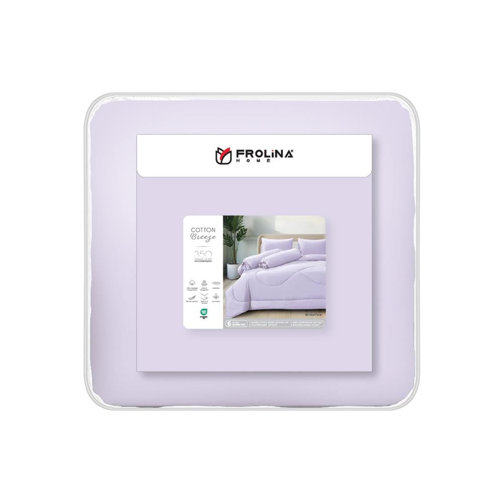 ชุดผ้าปูที่นอน 5 ฟุต (ชุด 6 ชิ้น) FROLINA COTTON BREEZE CBSF003