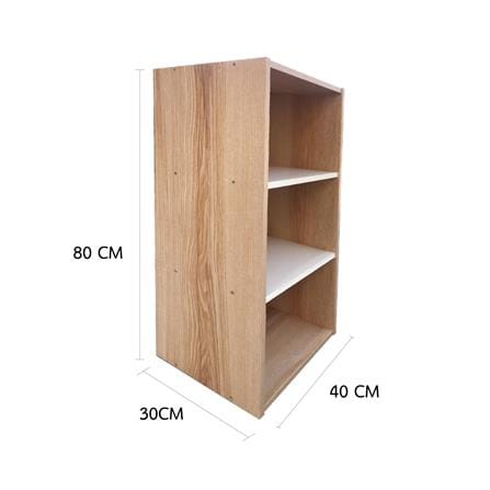 ตู้โล่ง 3 ช่อง FURDINI FINE ลายไม้/ครีมขาวผ้า_8