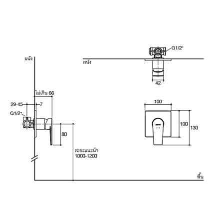 วาล์วฝักบัว 1 ทาง KOHLER K-24575X-4CD-CP_1