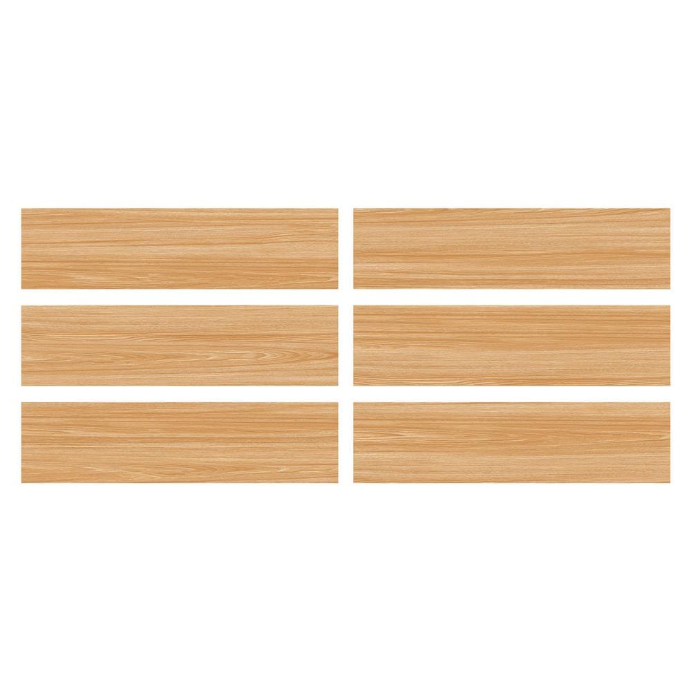 กระเบื้องพื้นพอร์ซเลน 15x60 ซม. TARA เดเรโว่ น้ำตาลทอง PM 0.99 ตร.ม.