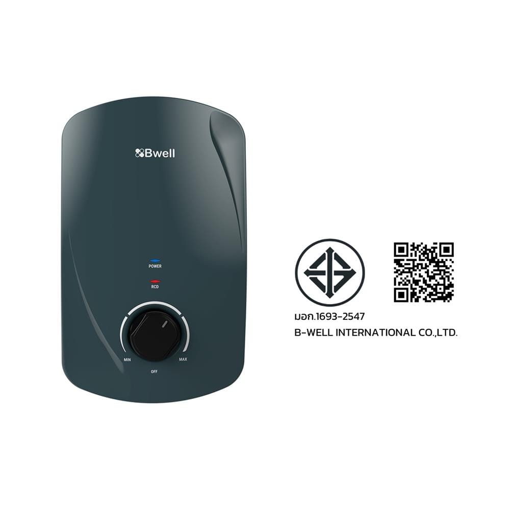 เครื่องทำน้ำอุ่น BWELL LUKA 3500 วัตต์ สีดำ