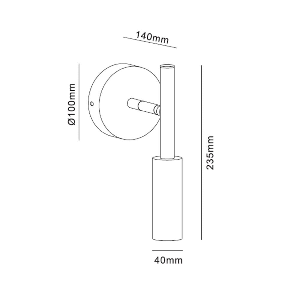 ไฟกิ่งภายใน LED CARINI MD008-3624BK 5 วัตต์ DAYLIGHT/COOL WHITE/WARM WHITE สีดำ 1 หัว