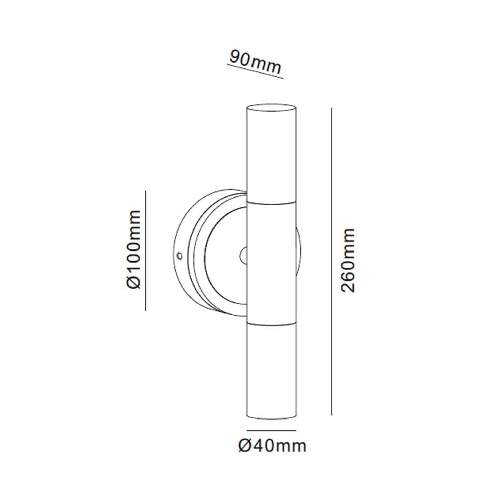 ไฟกิ่งภายใน LED CARINI MD008-360 9 วัตต์ DAYLIGHT/COOL WHITE/WARM WHITE สีขาว/ทอง 2 หัว
