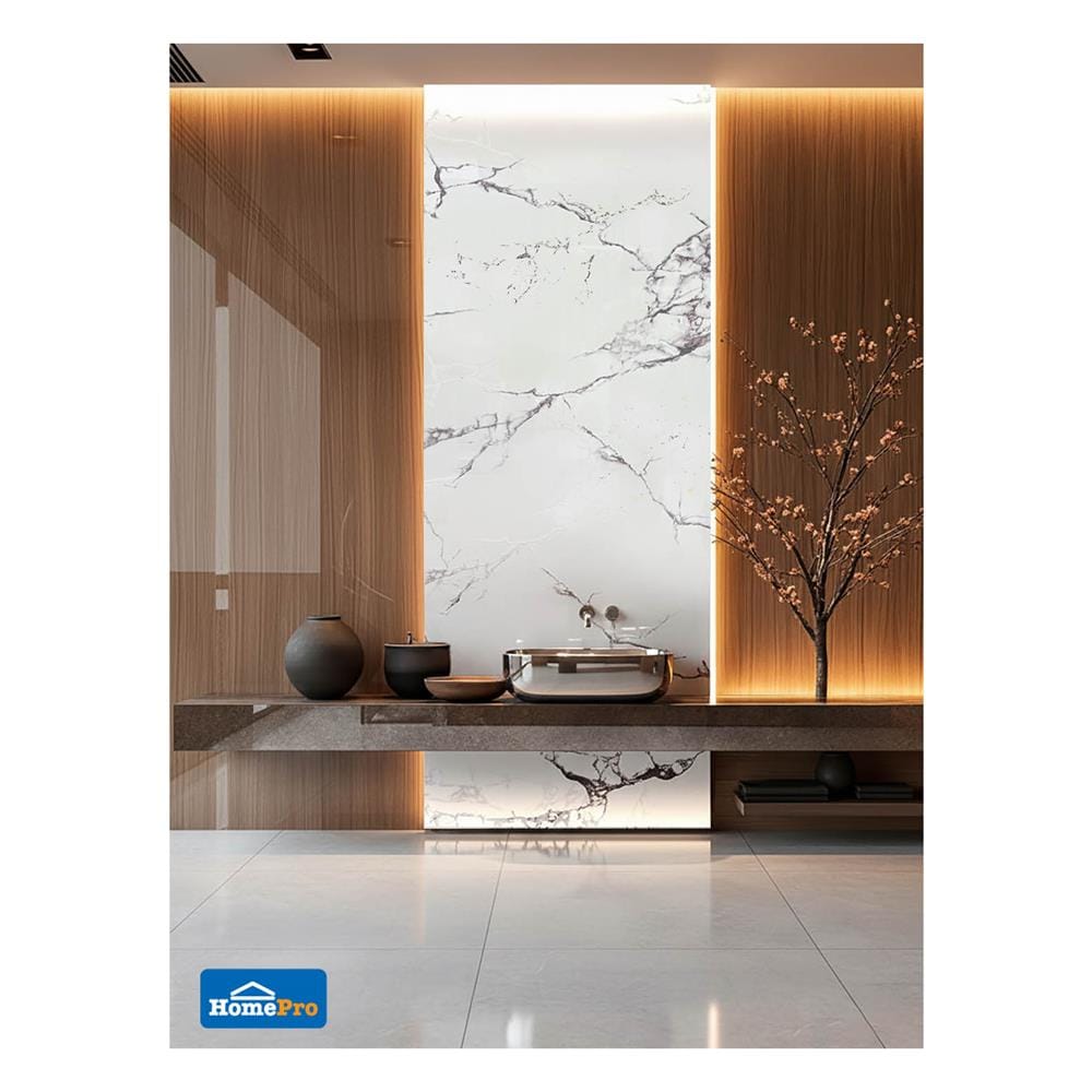 แผ่นตกแต่งผนัง SPC WALL PANEL 122x244 ซม. TARA วาเนโต ไวท์