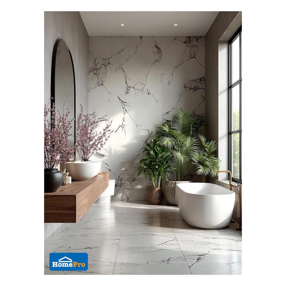 แผ่นตกแต่งผนัง SPC WALL PANEL 122x244 ซม. TARA วาเนโต ไวท์