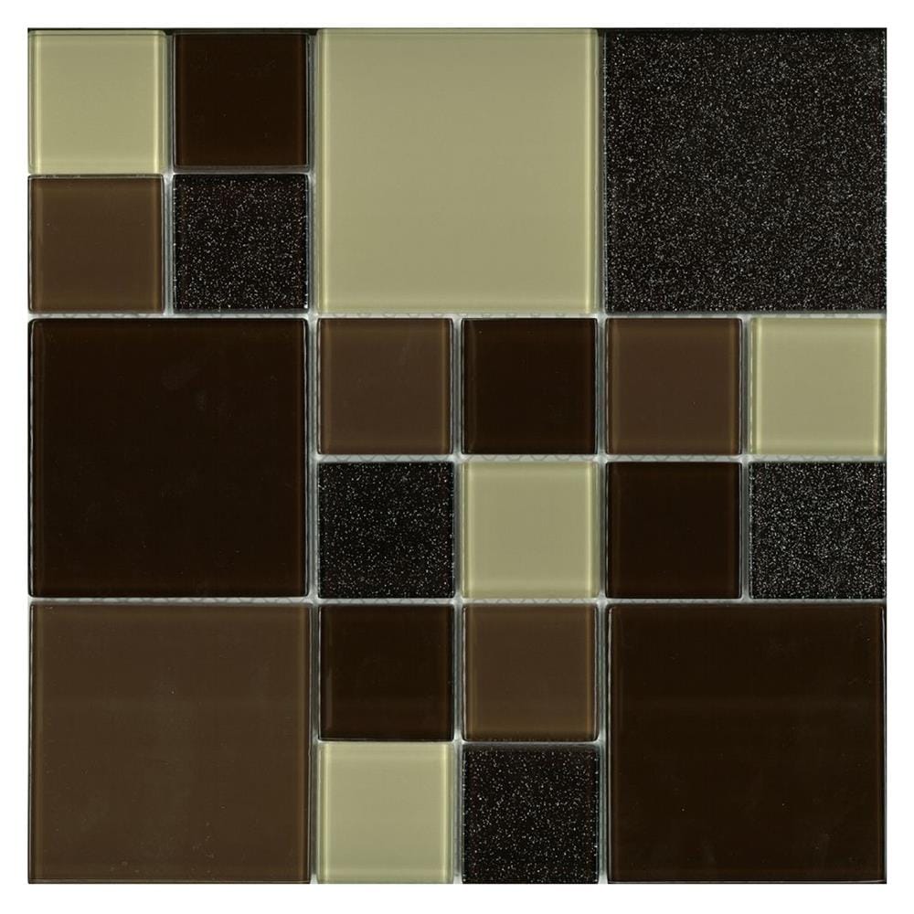 โมเสคแก้ว 30x30 ซม. DURAGRES คูบี้ บราว์น