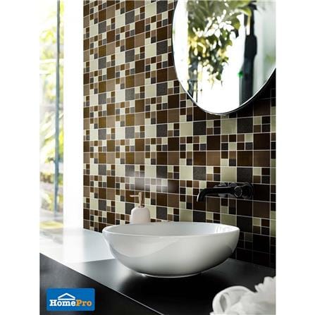 โมเสคแก้ว 30x30 ซม. DURAGRES คูบี้ บราว์น_3