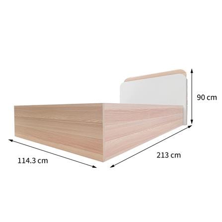 เตียงเด็ก 3.5 ฟุต FURDINI TORI สี PINEOAK/ขาว/เทา_9