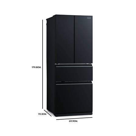 ตู้เย็น MULTI DOOR MITSUBISHI MR-LX50EY-GBK 15.6 คิว กระจกดำ_4