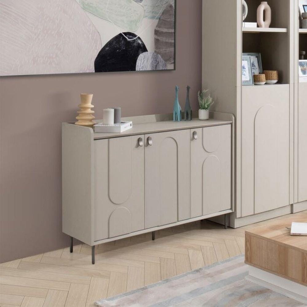 ตู้วางทีวี SB FURNITURE LAVIQUE 1925509 114 ซม. สีน้ำตาล/ครีม