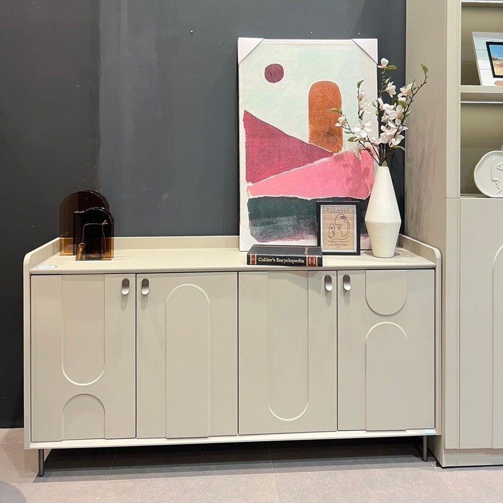 ตู้วางทีวี SB FURNITURE LAVIQUE 19225508 150 ซม. สีน้ำตาล/ครีม