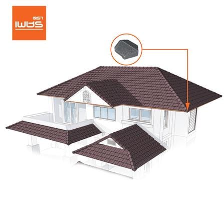 ครอบปิดจั่วอดามัส แบบเรียบ ตราเพชร 24.5x30 ซม. สีเทาแอตแลนติก_1