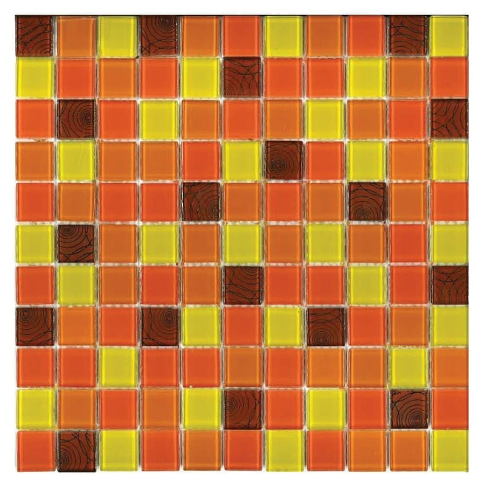 โมเสคแก้ว 30x30 ซม. DURAGRES ดิซซี่ ออเรนจ์